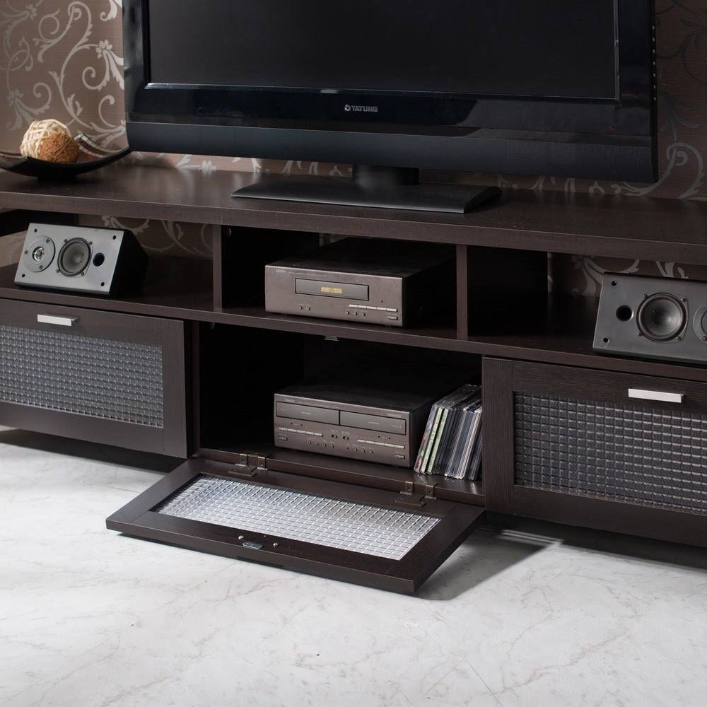 Furniture of America Posa Modern  Espresso Wood TV Console, Brown