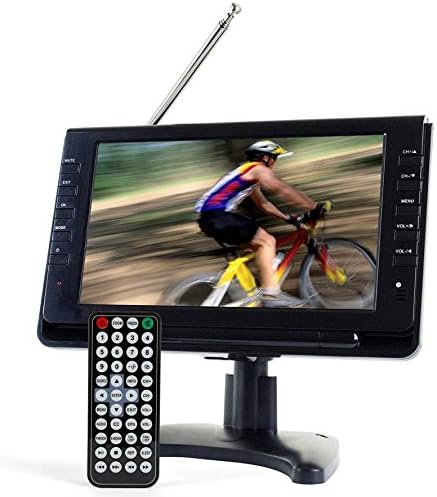 Tyler TTV702-9 Portable Widescreen LCD TV with Detachable Antennas, USB/SD Card Slot, Built in Digital Tuner, and AV Inputs