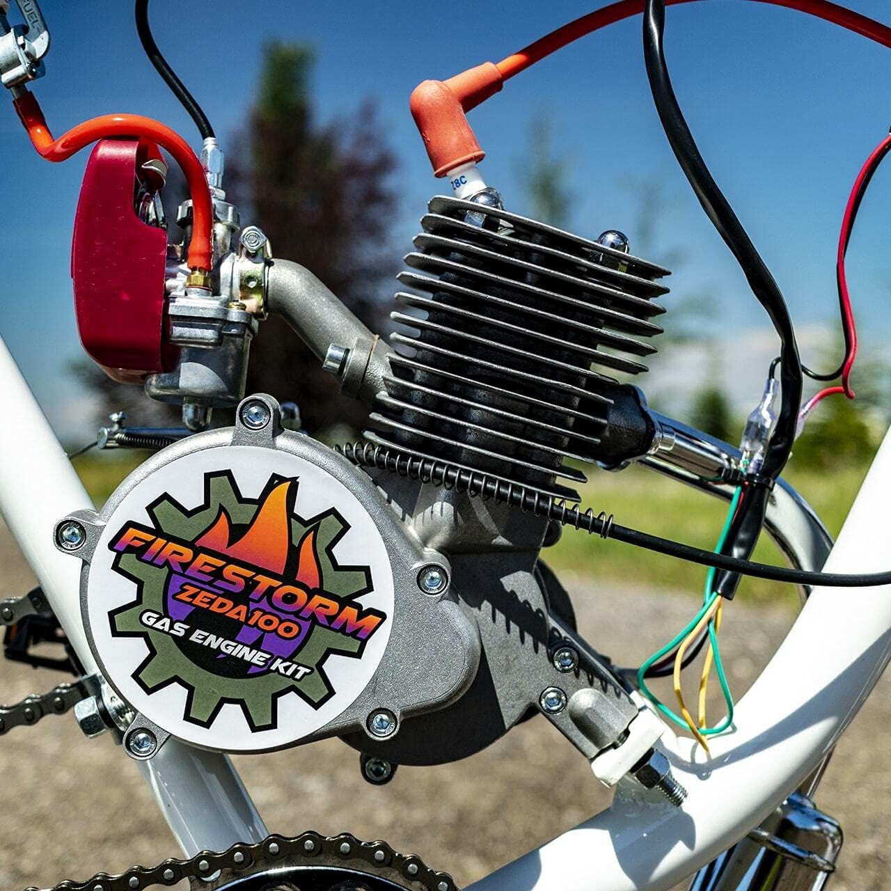 Zeda 100 Complete 80cc/100cc Bicycle Engine Kit - Firestorm Edition 36 Tooth