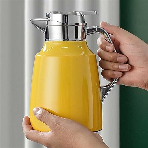 Thermal Coffee Carafe Big Capacity 2L Thermoses Thermal Hot Water Jug Double Layer 304 Stainless Steel Coffee Insulation Pot Home Insulated Coffee