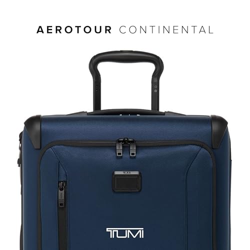 TUMI - Aerotour 4 Wheel Expandable Luggage - Men's and Women's Business and Leisure Travel Suitcase - 21.75" International Expandable Carry-On, Black