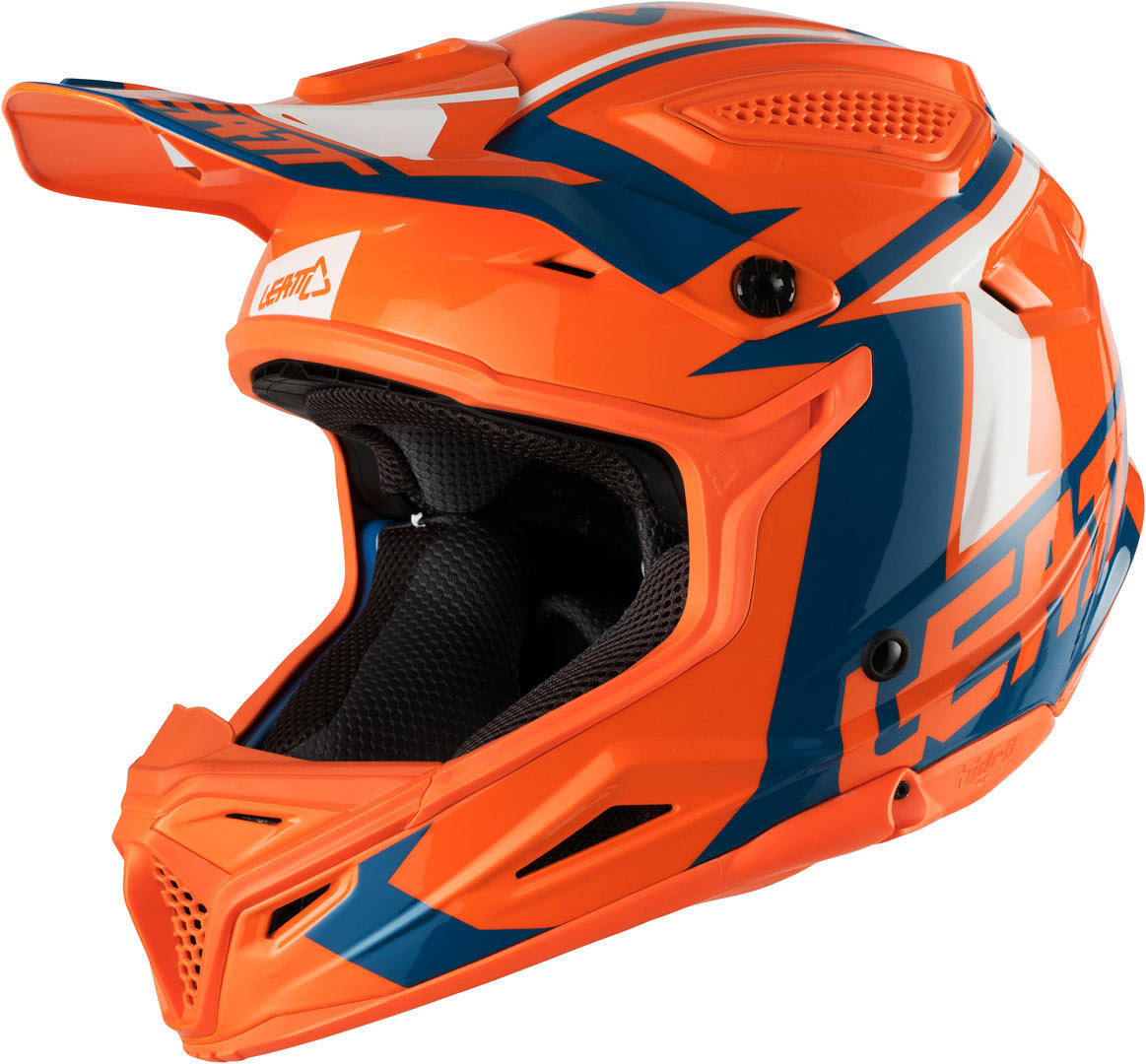 Leatt GPX 4.5 V20 Motocross Helmet, blue-orange, Size Xs