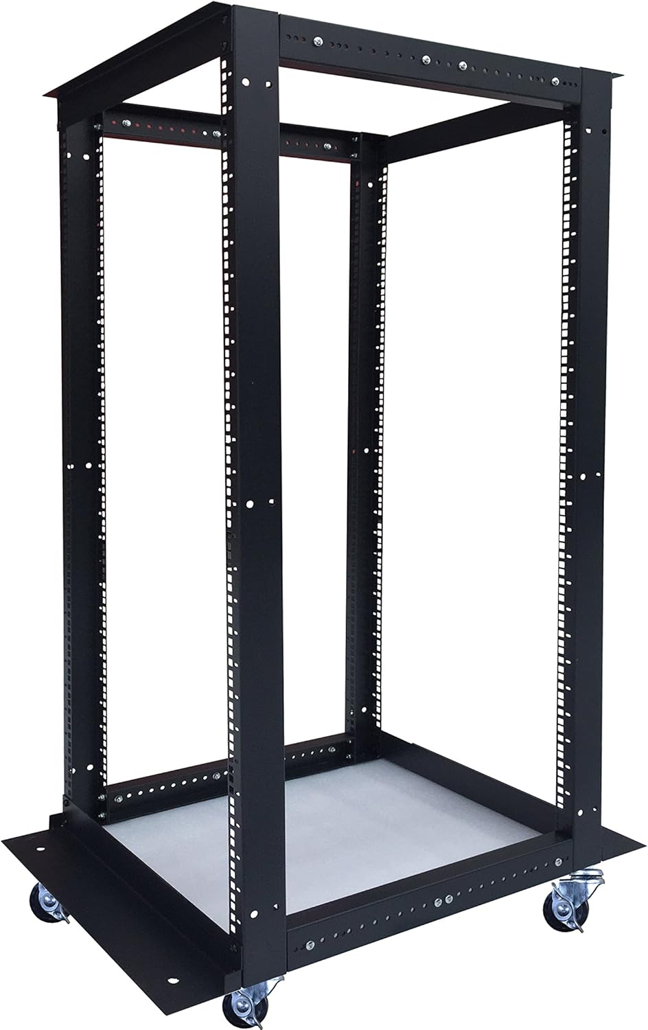 Sysracks 18U 4 Post Open Frame 19 inch Network Server Rack Relay Cabinet Adjustable Depth 24"-37"