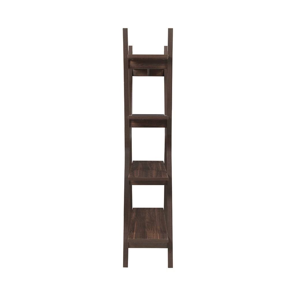 Lenkeffy Mid-Century Modern Dark Walnut Bookcase