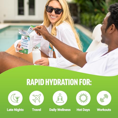 FORCE FACTOR Liquid Labs Electrolytes Powder, Hydration Packets to Make Electrolyte Water with 5 Essential Electrolytes, Vitamins, Minerals