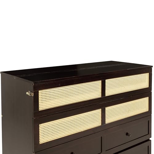 Queen Murphy Bed with Desk and Removable Shelves on Each Side, Murphy Bed Chest Murphy Bed Frame w/USB Port for Home Office, Studio or Guest Room