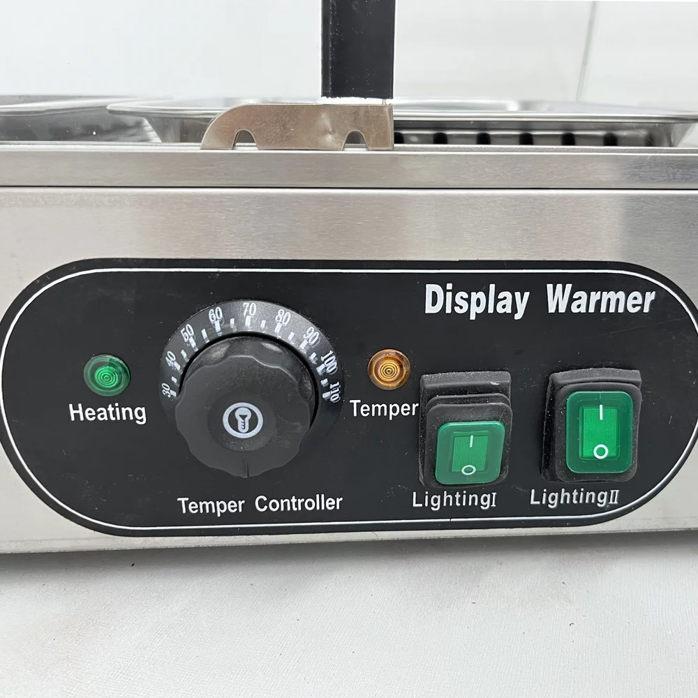 PreAsion 3 Layer Electric Heating Food Warmer Cabinet Showcase