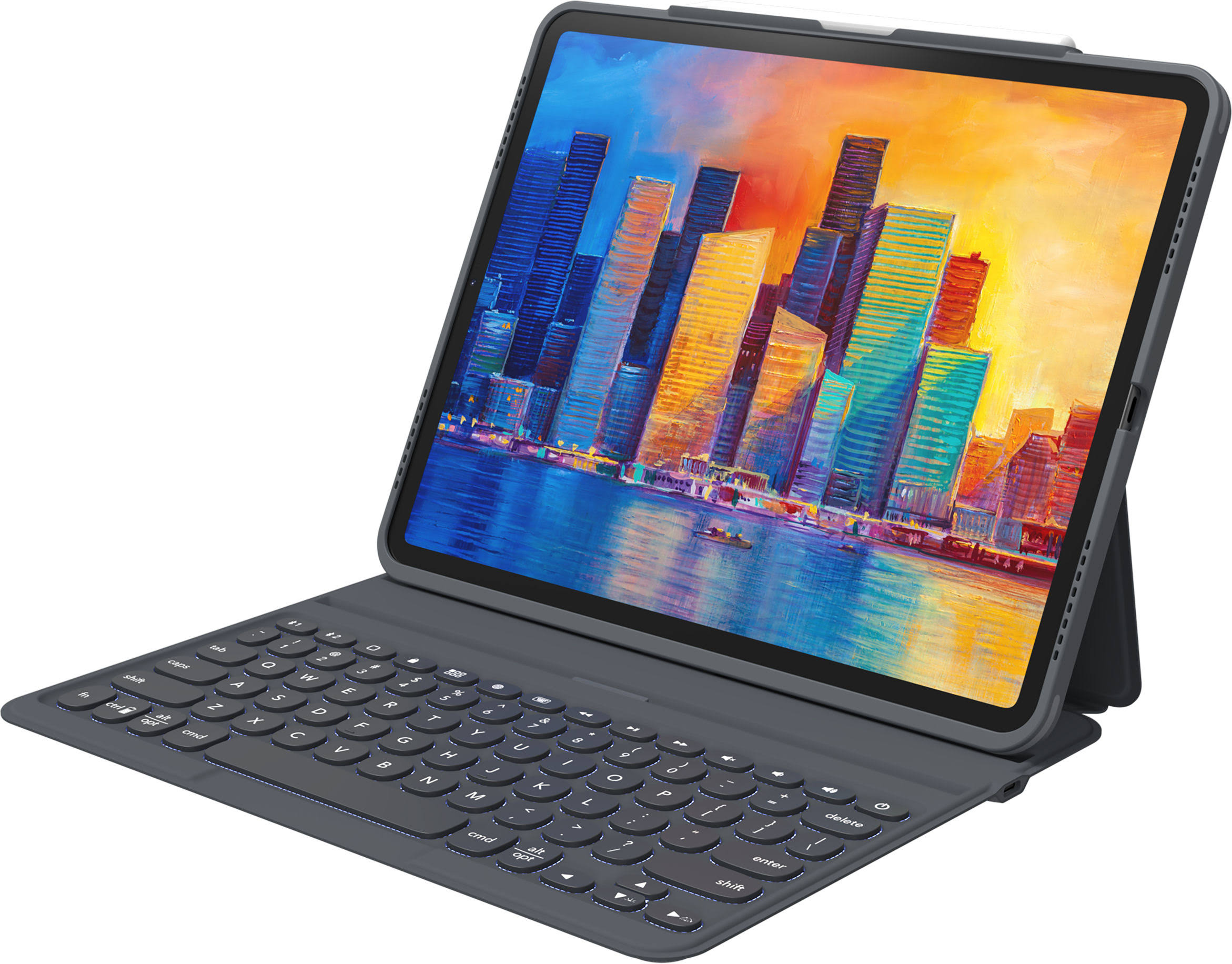 Zagg Pro Keys Wireless Keyboard and Detachable Case for 11-inch iPad Pro (1st, 2nd and 3rd Gen), Black