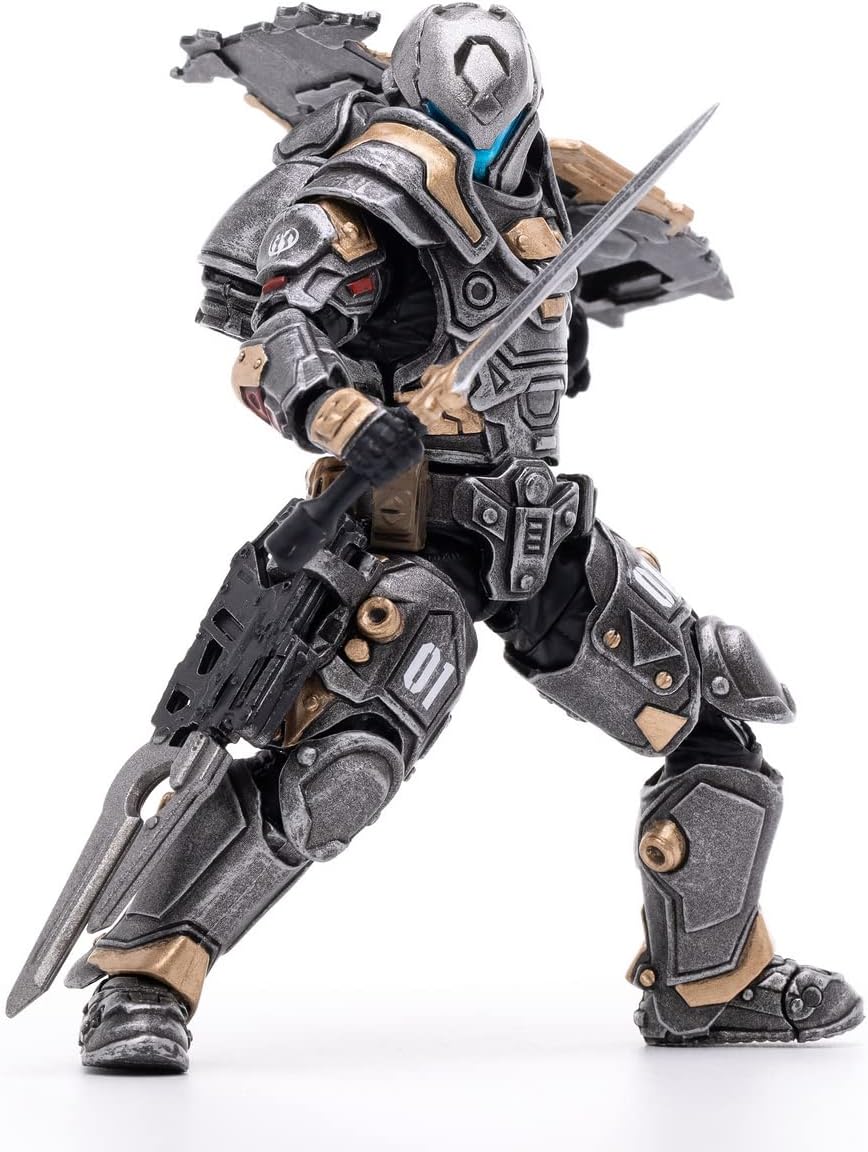 HiPlay JoyToy 1/18 Scale Science-Fiction Action Figures Full Set-Battle for The Stars Series-Saluk Flame Dragon Cavalry (Crimson)