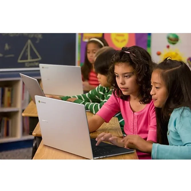 Samsung Galaxy Chromebook Go, 14" HD LED, Intel Celeron N4500, 4GB RAM, 64GB Storage, ChromeOS, Silver, XE340XDA-KA2US