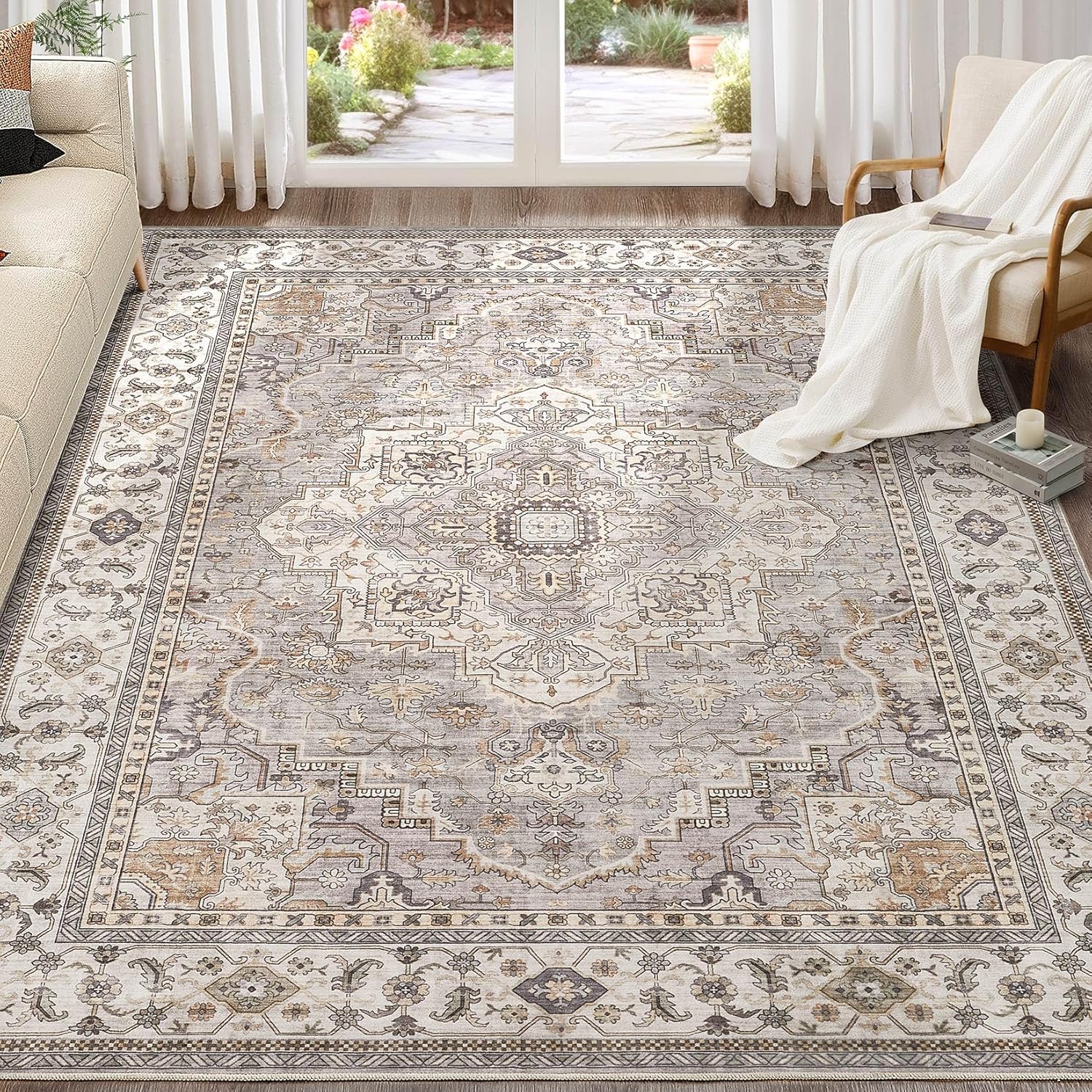 Washable Area Rugs for Living Room