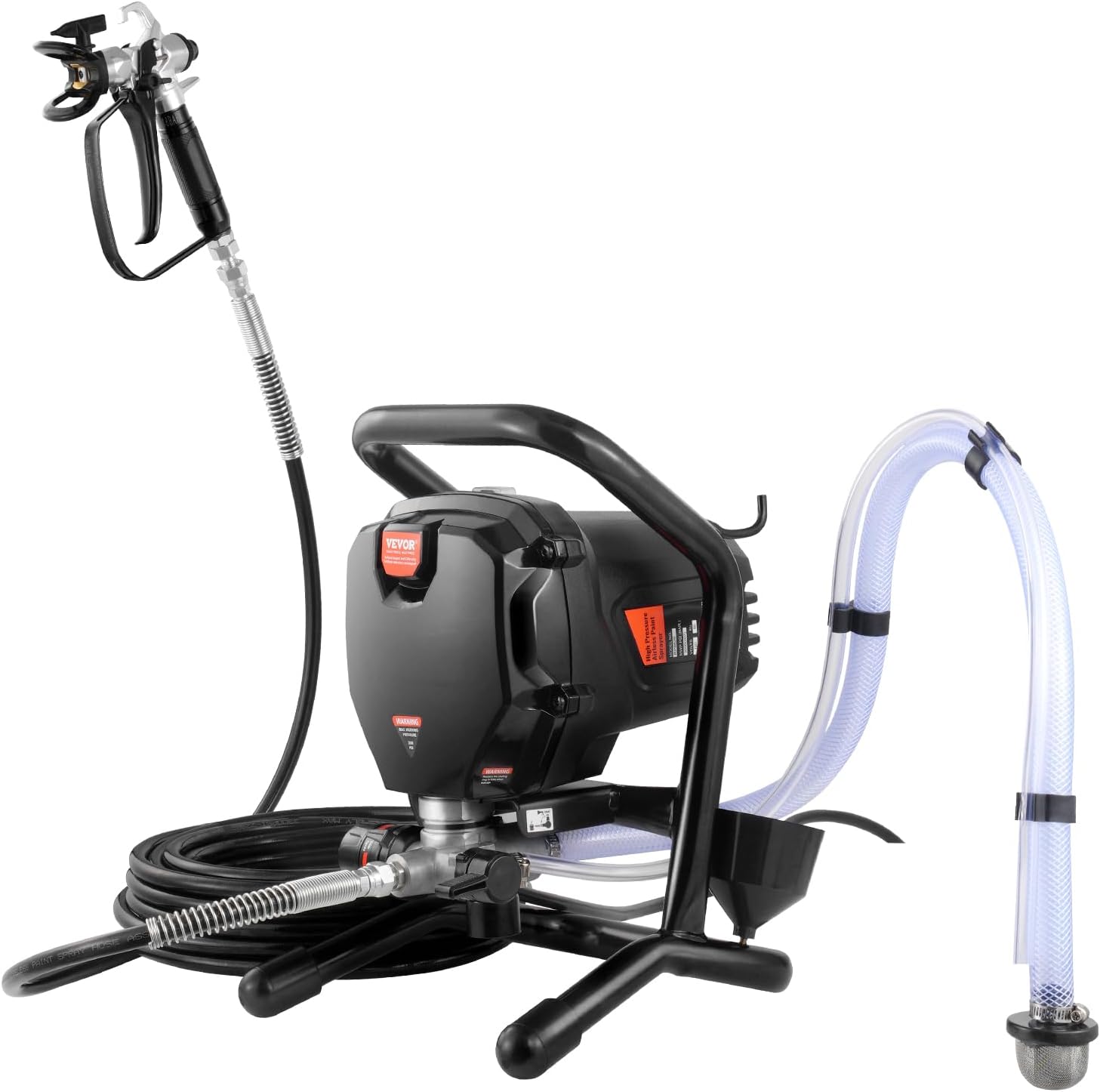 VEVOR Stand Airless Paint Sprayer, 3000PSI 750W Efficient Electric Airless Sprayer,for Home Interior and Exterior Furniture and Fences