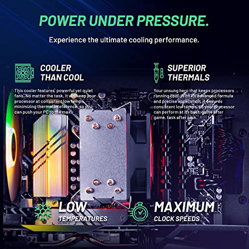 Skytech Nebula Gaming PC Desktop, Ryzen 5 5600 3.5 Ghz (4.4GHz Turbo Boost), NVIDIA RTX 3050 6GB GDDR6, 1TB SSD, 16GB DDR4 RAM 3200, 650W Gold PSU