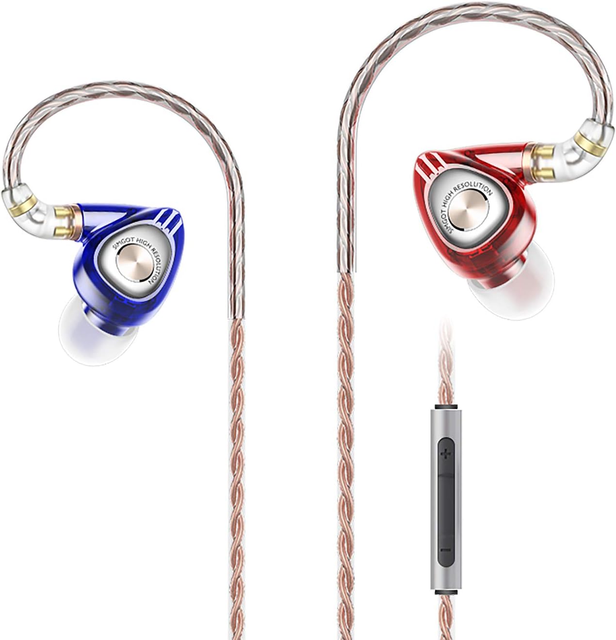 SIMGOT EM1 HiFi Stereo in Ear Monitor Headphones with Dynamic Driver, Sound Clear Noise Isolating IEM Earphones for Musician, Church