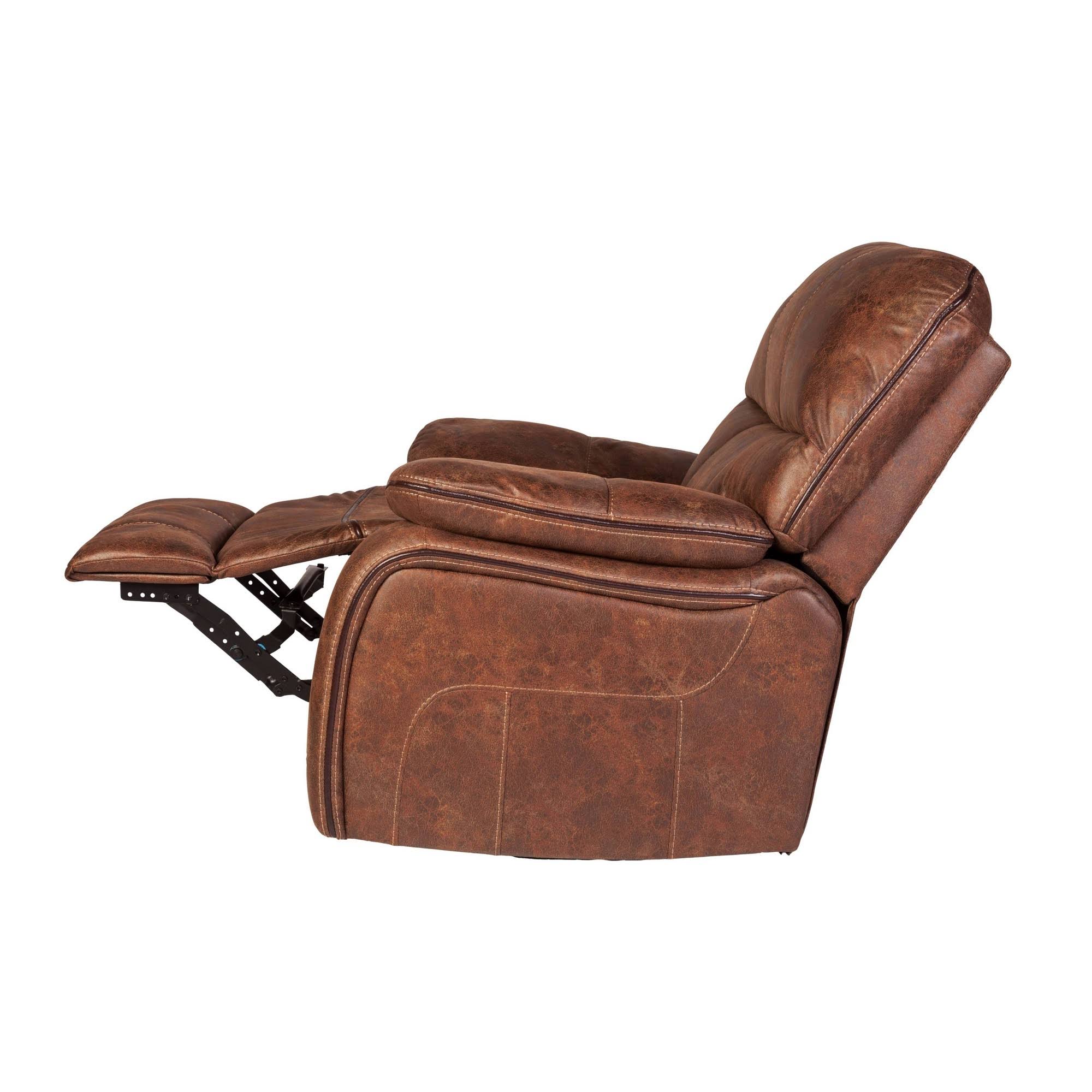 Relaxzen 60-7040M11 Wesson Massage Recliner, Brown