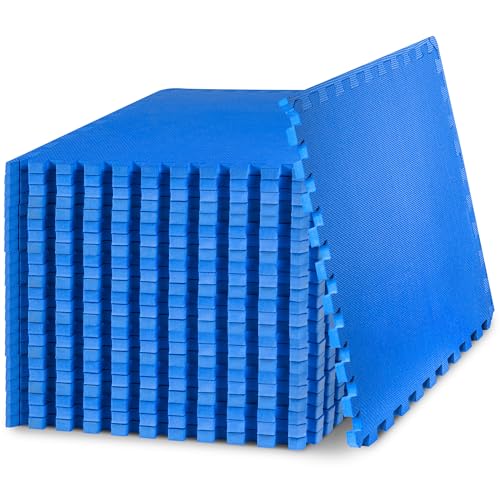 ProsourceFit Extra Thick Puzzle Exercise Mat , EVA Foam Interlocking Tiles for Protective, Cushioned Workout Flooring for Home and Gym Equipment