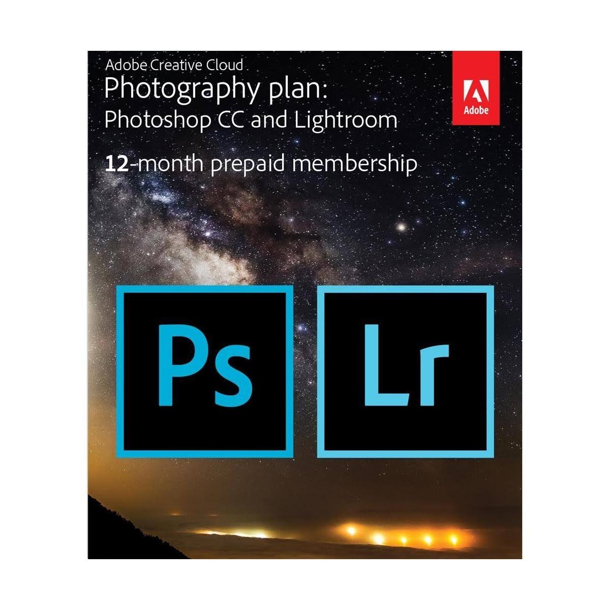 Adobe Creative Cloud with 20GB Cloud Storage - 12-Month Subscription, Key Card