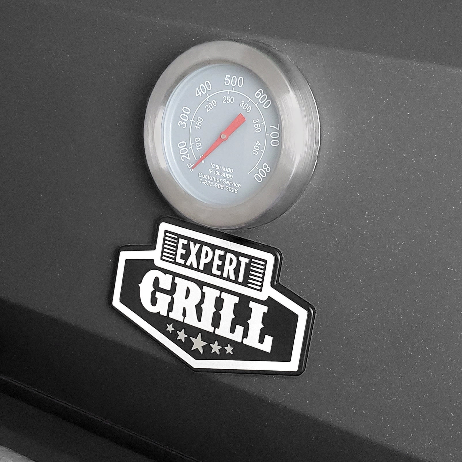 Expert Grill 5 Burner Combination Propane Gas Grill and Propane Griddle Grill, Black - Radiant Selections