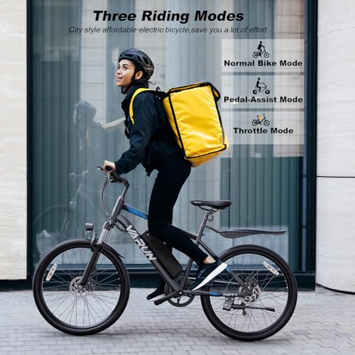 VARUN Electric Bike - Ebikes for Adults 350W (Peak 500W) 20MPH Commuter Ebike with 36V Removable Battery