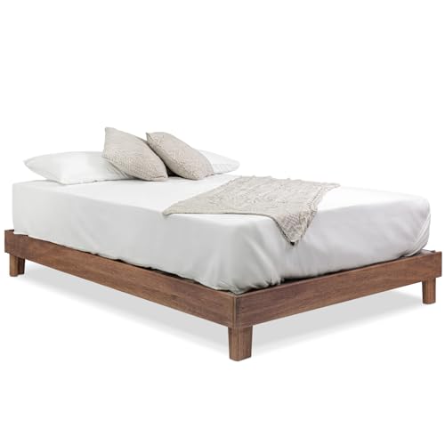Solid Hardwood Platform Bed Frame with Slats, Quality Crafted in Pennsylvania, USA from Poplar by Mennonite Artisans, No Box Spring Needed