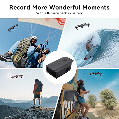 KUWATA Replacement for DJI Mavic Pro Battery, 2-Pack, 3830mAh, Compatible with DJI Mavic Pro & Mavic Pro Platinum, Camera Drone Extended Battery