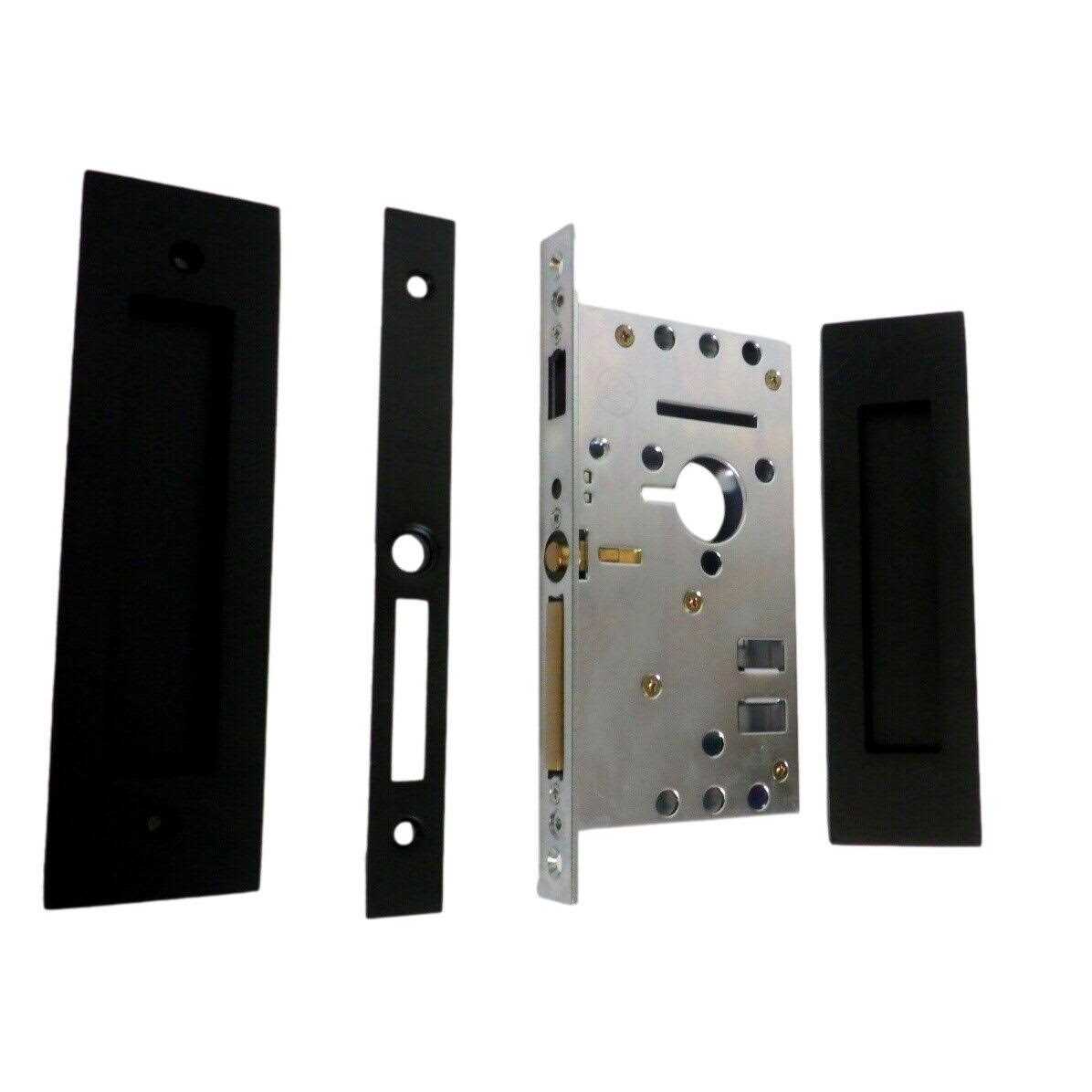 Emtek Passage Narrow Modern Rectangular Pocket Door Mortise Lock 2154US19138 - Shop Hardware Tools Online Store