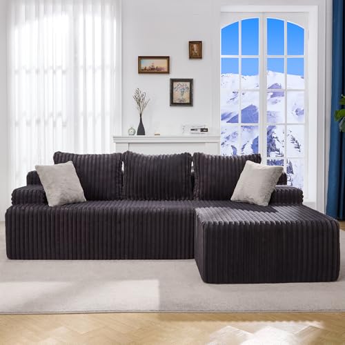 Modular Sectional Sofa Couches L-Shape Couch 3 Seat Modular Sofa Memory Foam Sectional Couches for Living Room