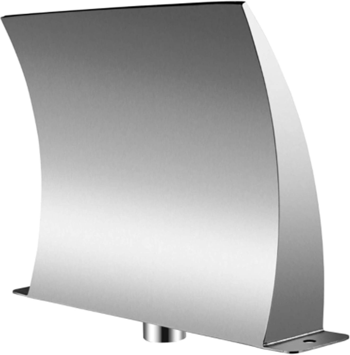 Pool Fountain Stainless Steel 7.9X4.5 Inch, Pool Waterfall Fountain 304 Stainless Steel, Pool Fountains for Inground Pools