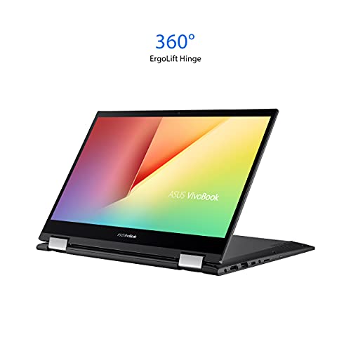 ASUS VivoBook Flip 14 Thin and Light 2-in-1 Laptop, 14” FHD Touch, 11th Gen Intel Core i3-1115G4, 4GB RAM, 128GB SSD, Thunderbolt 4, Fingerprint