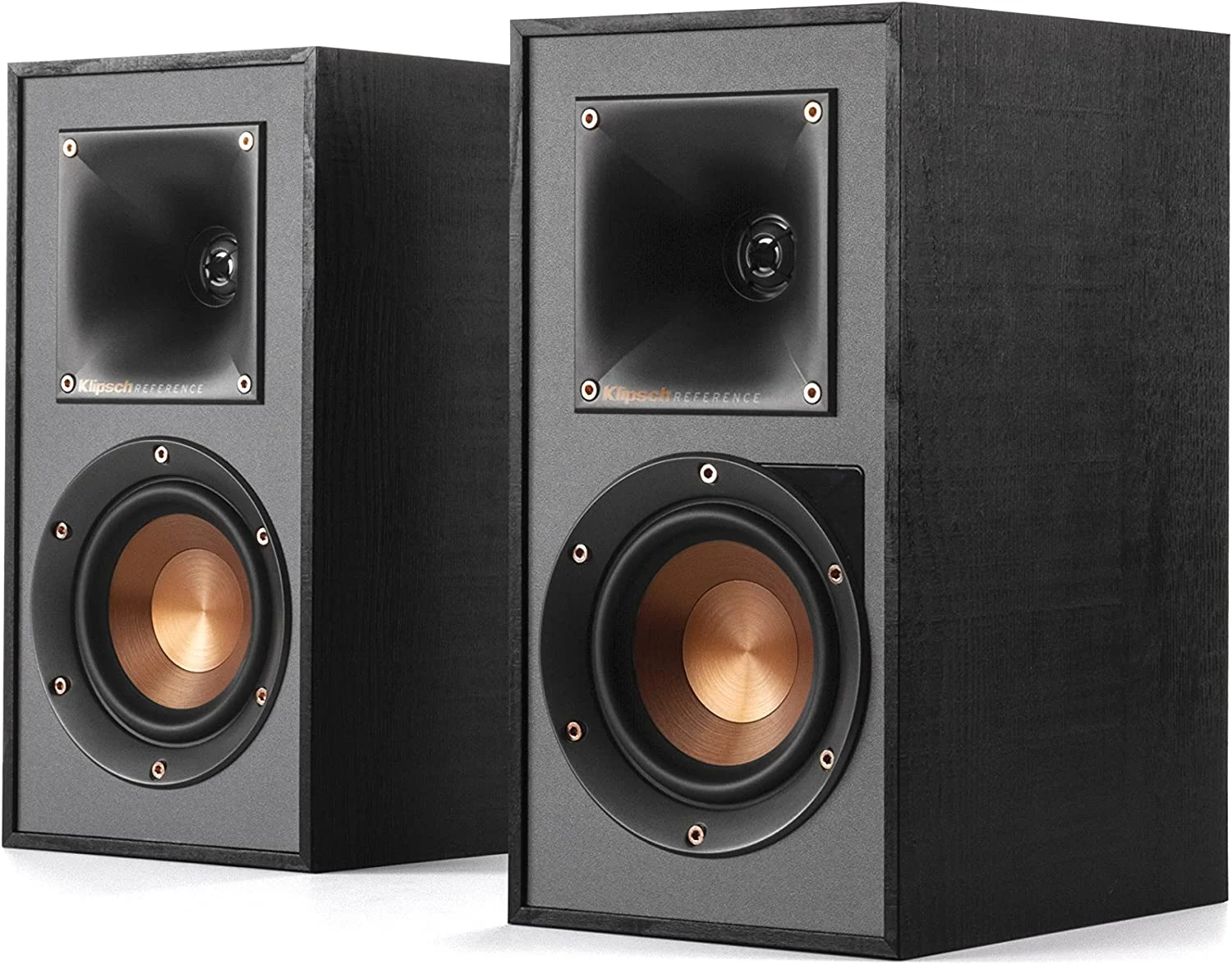 Klipsch R-41PM Powered Bluetooth Bookshelf Speakers - Pair (Black) - Curated Treasures Market