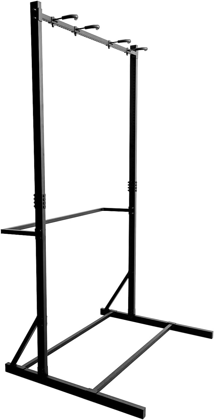 Freestanding Bike Rack Bicycle Storage Rack for Home and Garage Max 5 Bikes Solid Steel Indoor Floor Stand Organizer Sporting Gear Storage Station