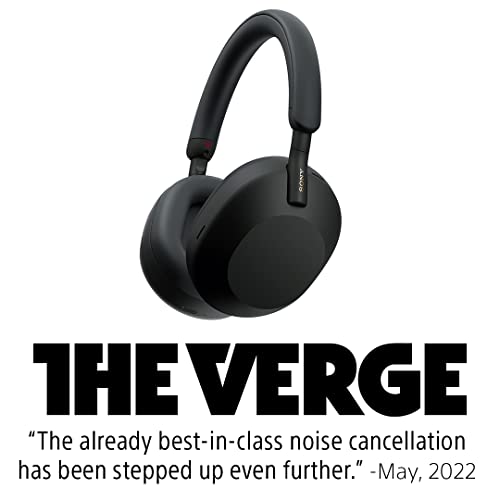 Sony WH-1000XM5 The Best Wireless Noise Canceling Headphones, Auto NC Optimizer, 30-Hour Battery, Alexa Voice Control, Black