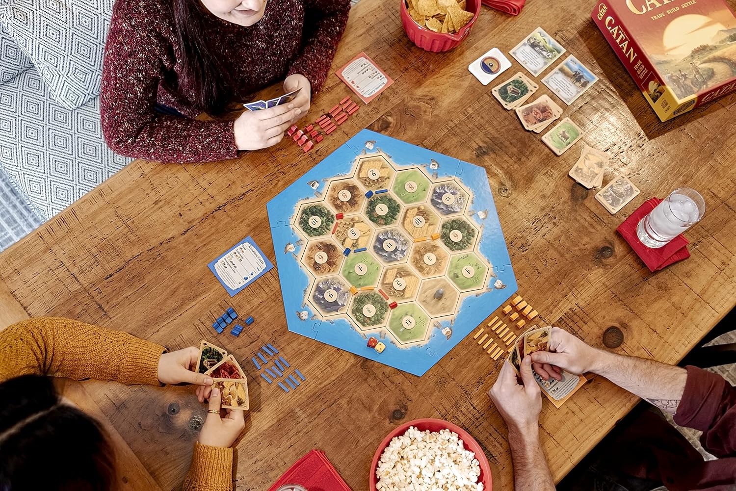 Catan Board Game (Base Game) | Family Board Game | Board Game for Adults and Family | Adventure Board Game | Ages 10+ | for 3 to 4 Players | Average
