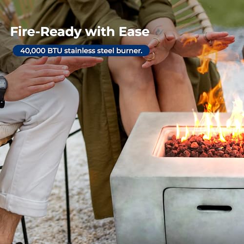 Outdoor Propane Fire Pit Table - CSA/ETL Certified Safe 50