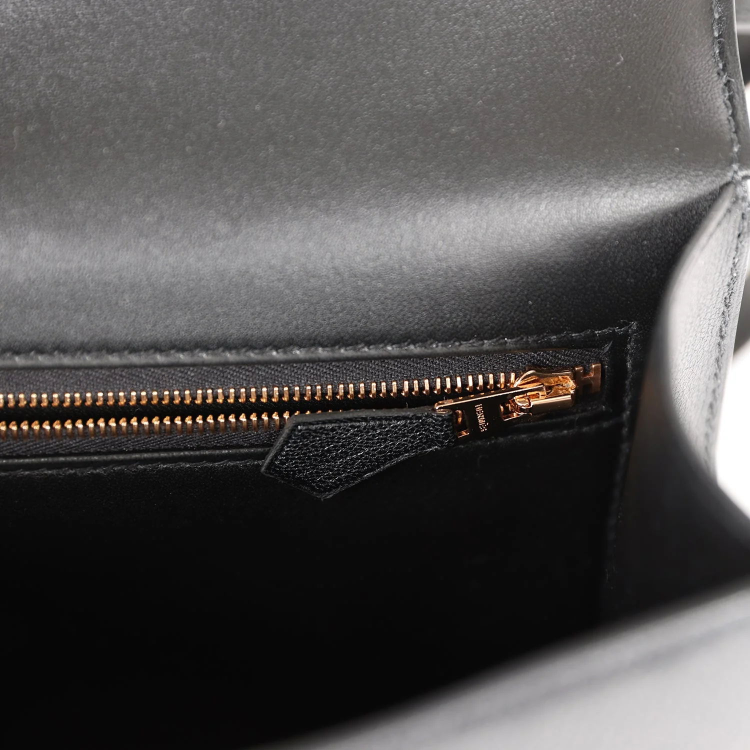 Hermes Constance 1-24 Black Chevre Chamkila Rose Gold Hardware