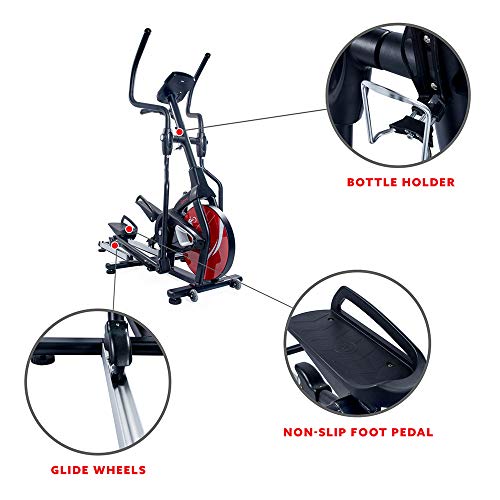 Sunny Health & Fitness Magnetic Elliptical Trainer Elliptical Machine w/Tablet Holder
