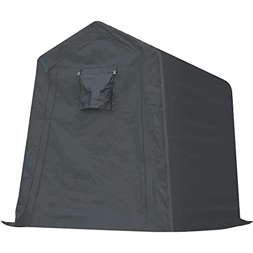 ADVANCE OUTDOOR 10x10 ft Heavy Duty Outdoor Patio Portable Canopy Storage Shelter Shed Carport with 2 Roll up Zipper Doors & Vents for Snowmobile