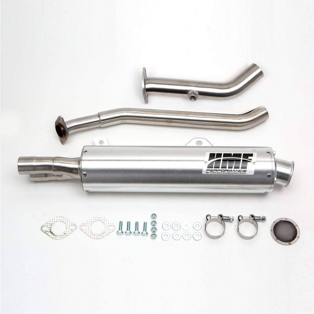 HMF Racing Brushed Performance 3/4 System Exhaust for Kawasaki Brute Force 750 15-20 End Cap- Turn-Down-Brushed