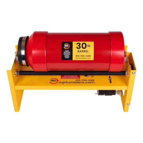 MJR Tumblers Single Barrel Rock Tumbler - Rock Polisher Machine, Tumbling Equipment for Stone, Glass, and Metal Collection