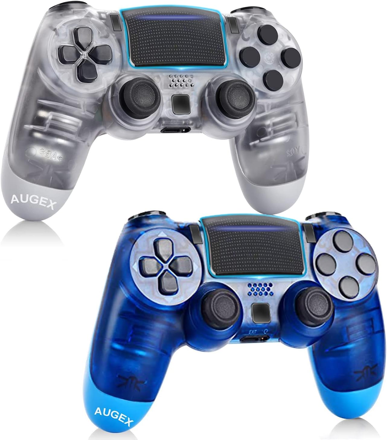 AUGEX 2 Pack Game Controllers Compatible for PS4,Wireless Controller Work with Playstation 4 Console