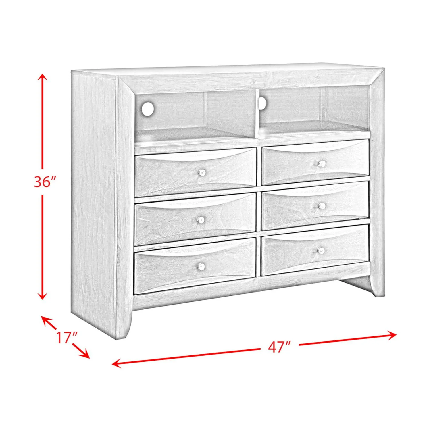 Picket House Furnishings Madison Media Chest EG100TV