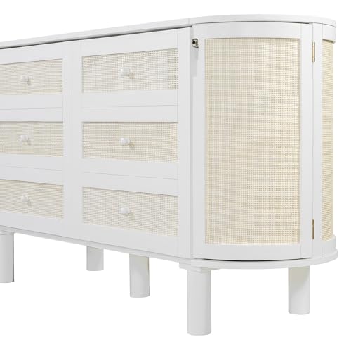 Queen Size Farmhouse Murphy Bed Cabinet with Charging Station, Foldable Platform Bed Frame with 2 Storage Drawers