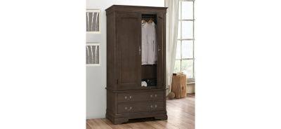 Glory Furniture Louis Phillipe G3105-A Armoire, Gray