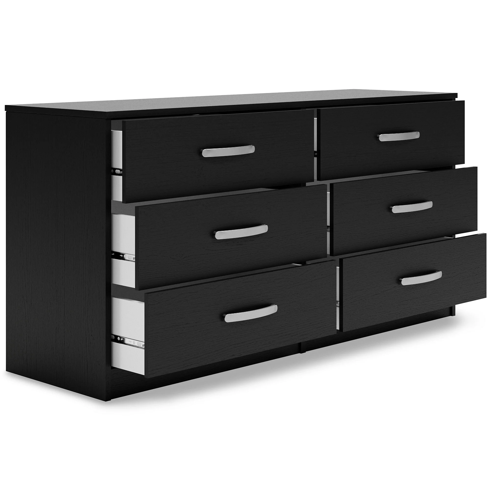 Signature Design by Ashley Casual Finch 6 Drawer Dresser, Black