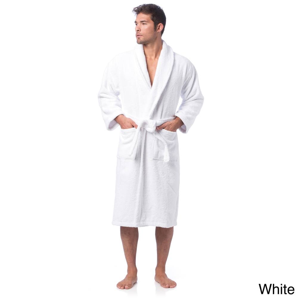 Salbakos Large Turkish Cotton Terry Bathrobe in Beige