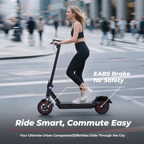 iScooter Electric Scooter Adults, 50/37 Miles Long Range,25/28 MPH Max Speed,750/800W Motor E Scooter Foldable with 10" Pneumatic Tires, Turn Signals