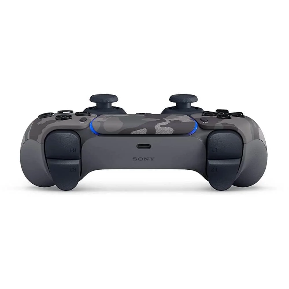 DualSense PlayStation Wireless Controller - Grey Camo - Like New With Charging Cable Bundle BOLT AXTION