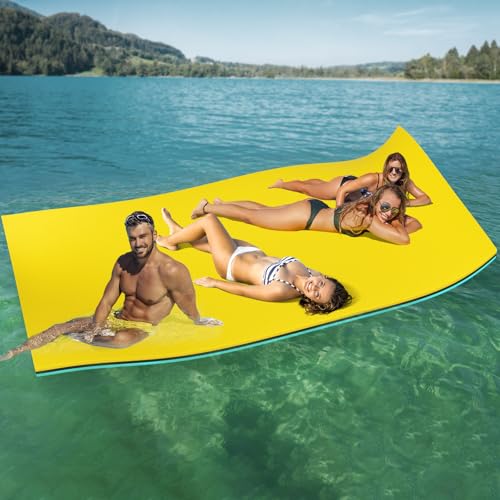 Lily Pad Floating Mat, 7/8/10/12/18x6FT, 6/9x3FT Floating Water Mat for The Lake and Boating