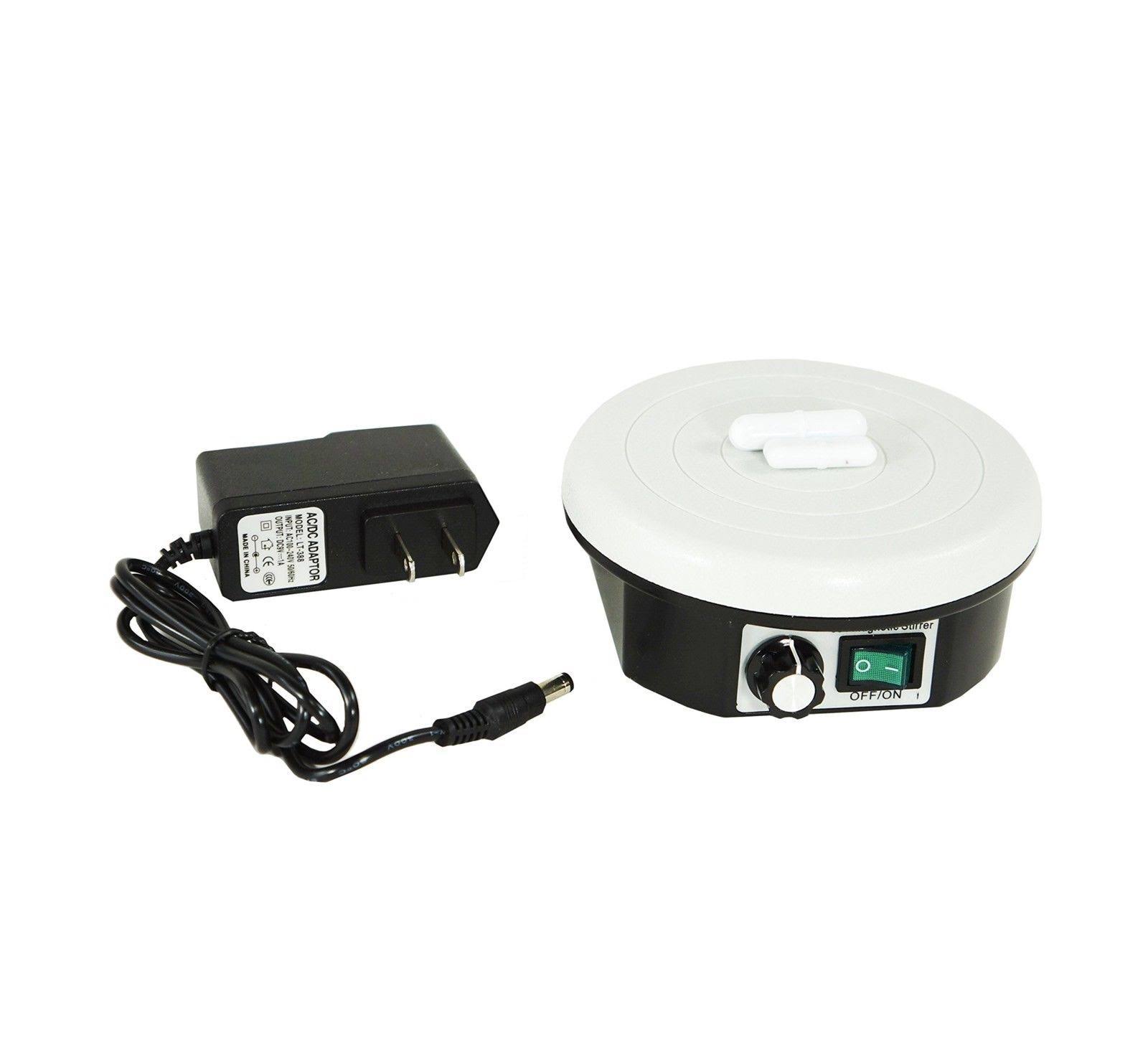 Apera Instruments 801 Powerful Magnetic Lab Stirrer / Stir Plate, Speed Range: 0-2300 RPM, Max Stirring Capacity: 3000mL, White