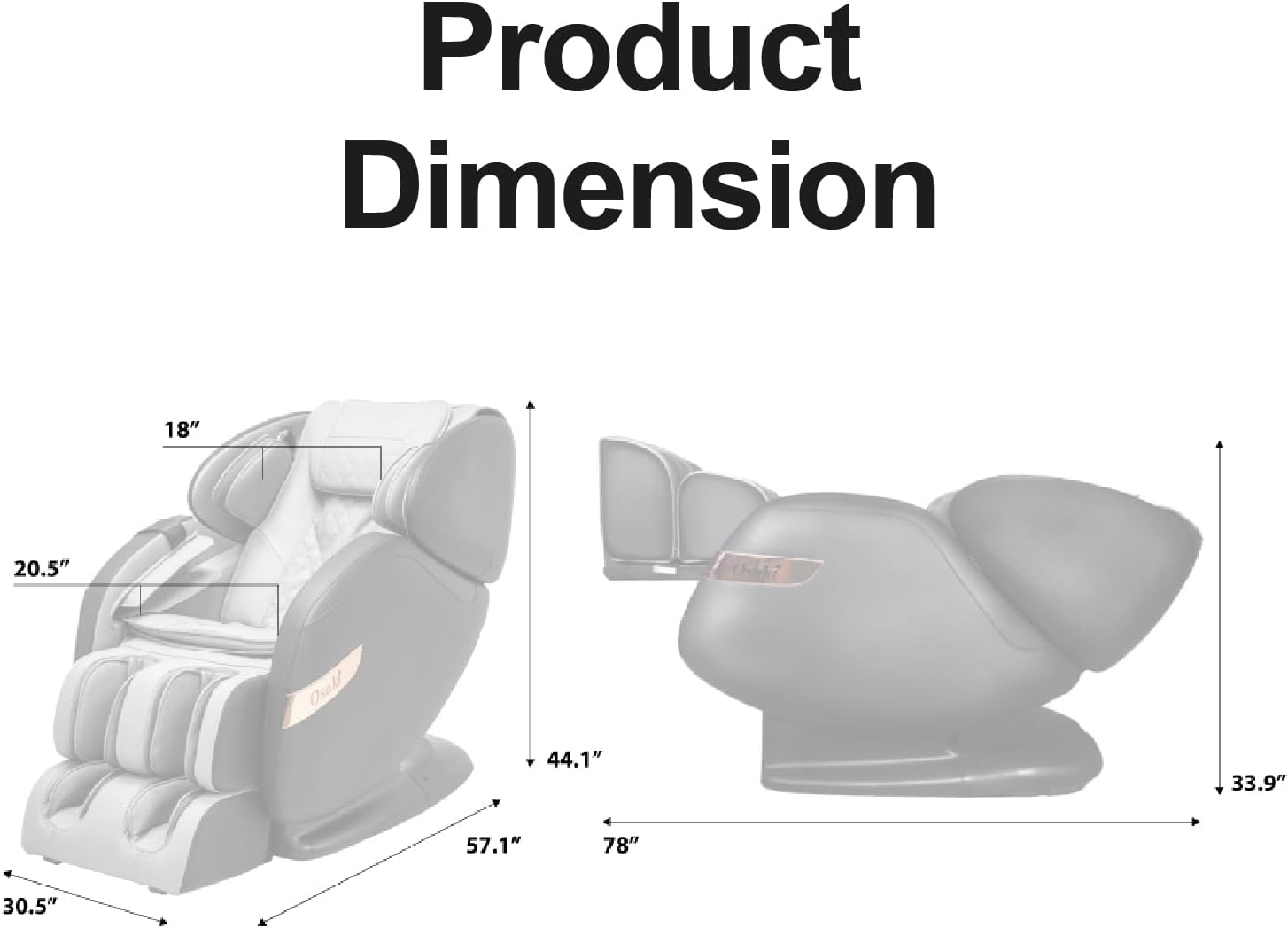 Osaki OS-Champ | Black & Gray | 2D SL-Track Full Body Massage Chair | Zero Gravity | Lumbar Heating | Foot & Calf | Auto Mode | Full Air Bag
